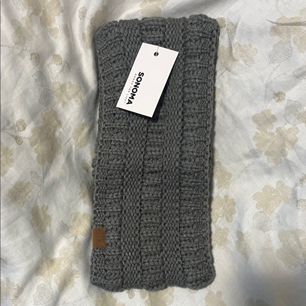 Sonoma Charcoal Knit Headband
